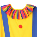 Funny Adult Circus Clown Costume Comedy Stripes Outfit Carnival Party Fancy Dress