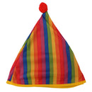 Funny Adult Circus Clown Costume Comedy Stripes Outfit Carnival Party Fancy Dress