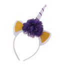 Glitter Unicorn Horn Ear Headband Head Party Adult Kids Funny Party Hair Accessories