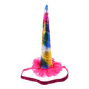 Rainbow Unicorn Horn Head Party Glitter Headband Halloween Party Fancy Dress