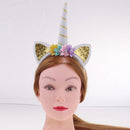 Decorative Unicorn Horn Ear Floral Headband Halloween Hen Night Party Costume