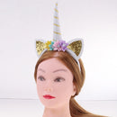 Decorative Unicorn Horn Ear Floral Headband Halloween Hen Night Party Costume