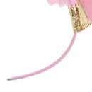 Gold Unicorn Horn Ear Floral Headband Halloween Christmas Holiday Headdress