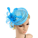 20s Gatsby Feather Fascinator Side Hat Wedding Ascot Race Hair Accessories
