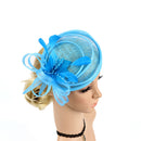 20s Gatsby Feather Fascinator Side Hat Wedding Ascot Race Hair Accessories