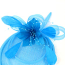 20s Gatsby Feather Fascinator Side Hat Wedding Ascot Race Hair Accessories