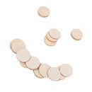 100pcs Wood Cutout Round Wooden Pieces DIY Craft Scrapbooking Wedding Party