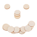 100pcs Wood Cutout Round Wooden Pieces DIY Craft Scrapbooking Wedding Party