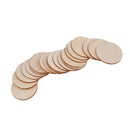 100pcs Wood Cutout Round Wooden Pieces DIY Craft Scrapbooking Wedding Party