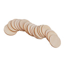 100pcs Wood Cutout Round Wooden Pieces DIY Craft Scrapbooking Wedding Party
