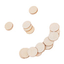 100pcs Wood Cutout Round Wooden Pieces DIY Craft Scrapbooking Wedding Party