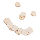 100pcs Wood Cutout Round Wooden Pieces DIY Craft Scrapbooking Wedding Party