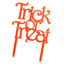 Acrylic Trick Or Treat Cake Toppers Halloween Party Cake Decoration