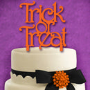 Acrylic Trick Or Treat Cake Toppers Halloween Party Cake Decoration