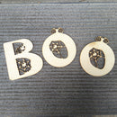 Plain Wooden BOO With Spider Web Cutout DIY Craft Halloween Embellishment