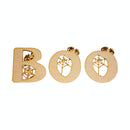 Plain Wooden BOO With Spider Web Cutout DIY Craft Halloween Embellishment