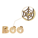 Plain Wooden BOO With Spider Web Cutout DIY Craft Halloween Embellishment