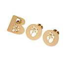 Plain Wooden BOO With Spider Web Cutout DIY Craft Halloween Embellishment