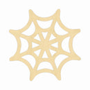 10pcs Unfinished Wooden Spider Web Cutout DIY Craft Halloween Embellishment