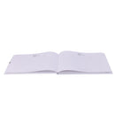 White Satin Purple Floral Wedding Guest Book Signature Book Supplies