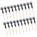20x Funny Black Zombie Arm Cake Cupcake Muffin Topper Picks Themed Party Decoration Prop