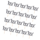 Pack of 20 Horror EEK Spider Cake Topper Halloween Party Cupcake Picks Party Favors Black