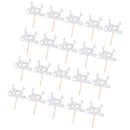 Pieces of 20 Glitter Paper Merry Christmas Holiday Cake Topper Cake Centerpieces Photo Prop