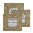 10pcs Invitation Cards with Lace Flower Wedding Birthday Anniversary Parties