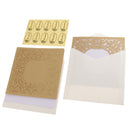 10pcs Invitation Cards with Lace Flower Wedding Birthday Anniversary Parties