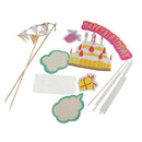 7/set Cute Kids Children's Birthday Cake Topper Banners Cloud Picks Decorating Supplies