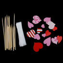 16x Love Heart Cupcake Topper Wedding Engagement Birthday Party Cake Sticks