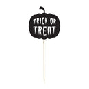 20pcs Halloween Pumpkin Trick Or Treat Cupcake Picks Hallowmas Party Decor