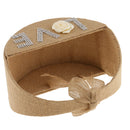 Rustic Retro Brown Burlap Hessian Bow Flower Girl Basket Wedding Engagement Party Ceremony Petals Decorations