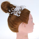 Silver Plated Pearls Gypsophila Style Hair Clip Comb Wedding Prom Headpiece