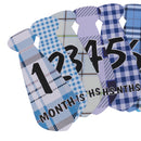 Cute Baby Monthly Necktie Sticker Party Baby Shower Photo Prop Months 1-12