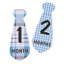 Cute Baby Monthly Necktie Sticker Party Baby Shower Photo Prop Months 1-12