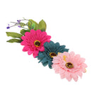 Handmade Artificial DIY Trim Fabric 3D Flower Sunflower Applique Crafts Wedding Headband Straw Hat Hair Clothing Accessory