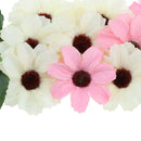 Unfinished Handmade DIY Trim Fabric 3D Flower Daisy Applique Crafts Wedding Headband Straw Hat Hair Clothing Accessory
