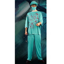 Bloody Zombie Doctor Halloween Party Adult Fancy Dress Mens Costume Green