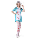 Halloween Bloody Nurse Doctor Costume Horror Ladies Party Fancy Dress