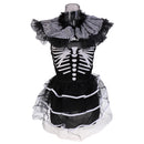 Halloween Lady Girls Skeleton Dress Costume Zombie Party Fancy Dress