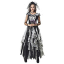 Zombie Bride Costume Women Ladies Halloween Ghost Fancy Dress Outfits