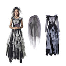 Zombie Bride Costume Women Ladies Halloween Ghost Fancy Dress Outfits