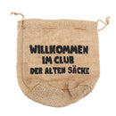 6pcs Retro Festival Willkommen Bags Burlap Natural Linen Jute Drawstring Gift Favour Xmas Wedding Candy Gift Bags 18 cm