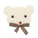 6 Pieces Lovely Beige Bear DIY Craft Costume Embellishments Wedding Baby Shower Decoration