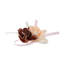 6pcs Handmade Artficial Flowers With Ribbon DIY Craft Wedding Party Decor