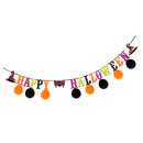Happy Halloween Wall Garland Party Outdoor Lawn Hanging Bunting Banner Photo Prop