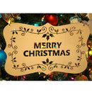 Rustic Merry Christmas Hanging Board Wooden Plaque Ornament Tree Decoration