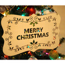 Rustic Merry Christmas Hanging Board Wooden Plaque Ornament Tree Decoration