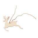 Pieces of 10 Rustic Blank Deer Wooden Pieces Gift Tags Xmas Tree Pendents DIY Craft